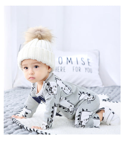 Baby Boy Spring Jumpsuit with Long Sleeves Set
