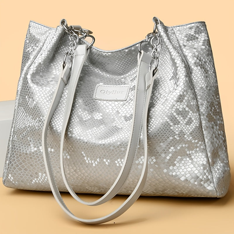 Perfect Lily Women's Snake Print Shoulder Bag