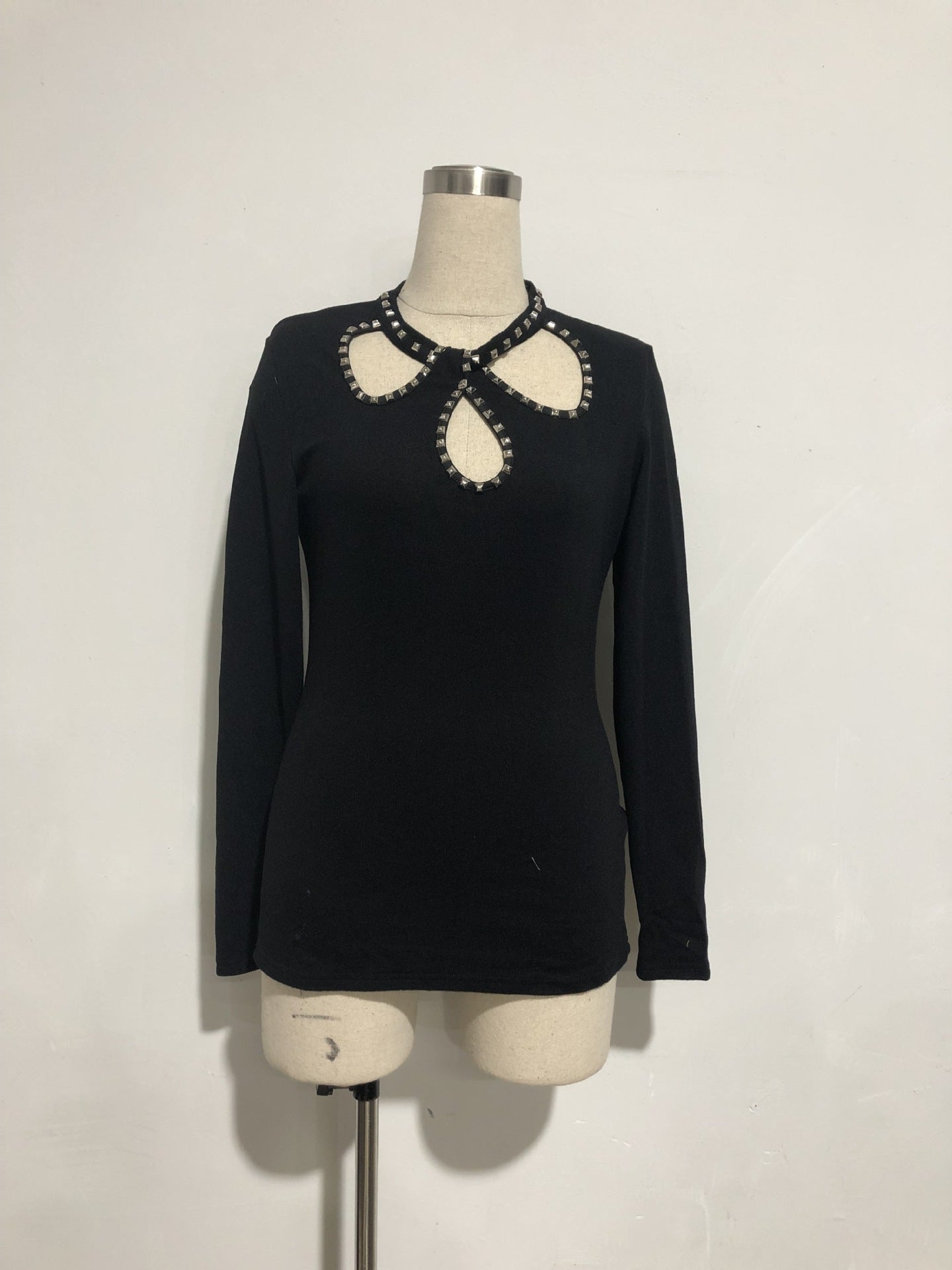 Sexy Women's Sheer Water Drop Top, Slim Fit Blouse