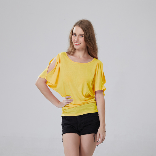Plus Size Round Neck Cold Shoulder T-Shirt
