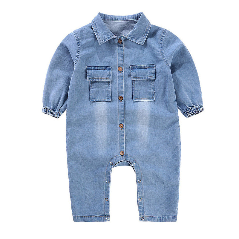 Winter Cute Baby Boy Hooded Romper Outfit 0-24M