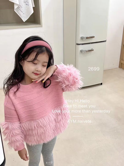 Thickened Pullover Sweater for Girls