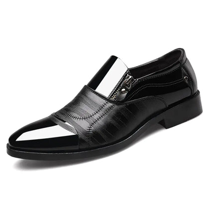 Men's Leather Dress Casual Pointed Oxford Shoes