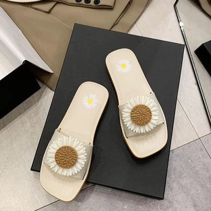 Women's Outdoor Non-Slip Daisy Slide Sandals - Trendy Attic Store01