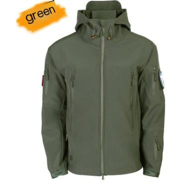 Camouflage Hooded Fleece Jacket for Winter Mountaineering