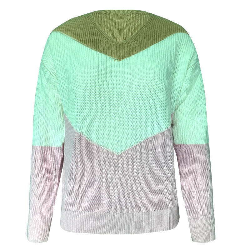 Popular V-Neck Loose Knit Sweater for All Seasons