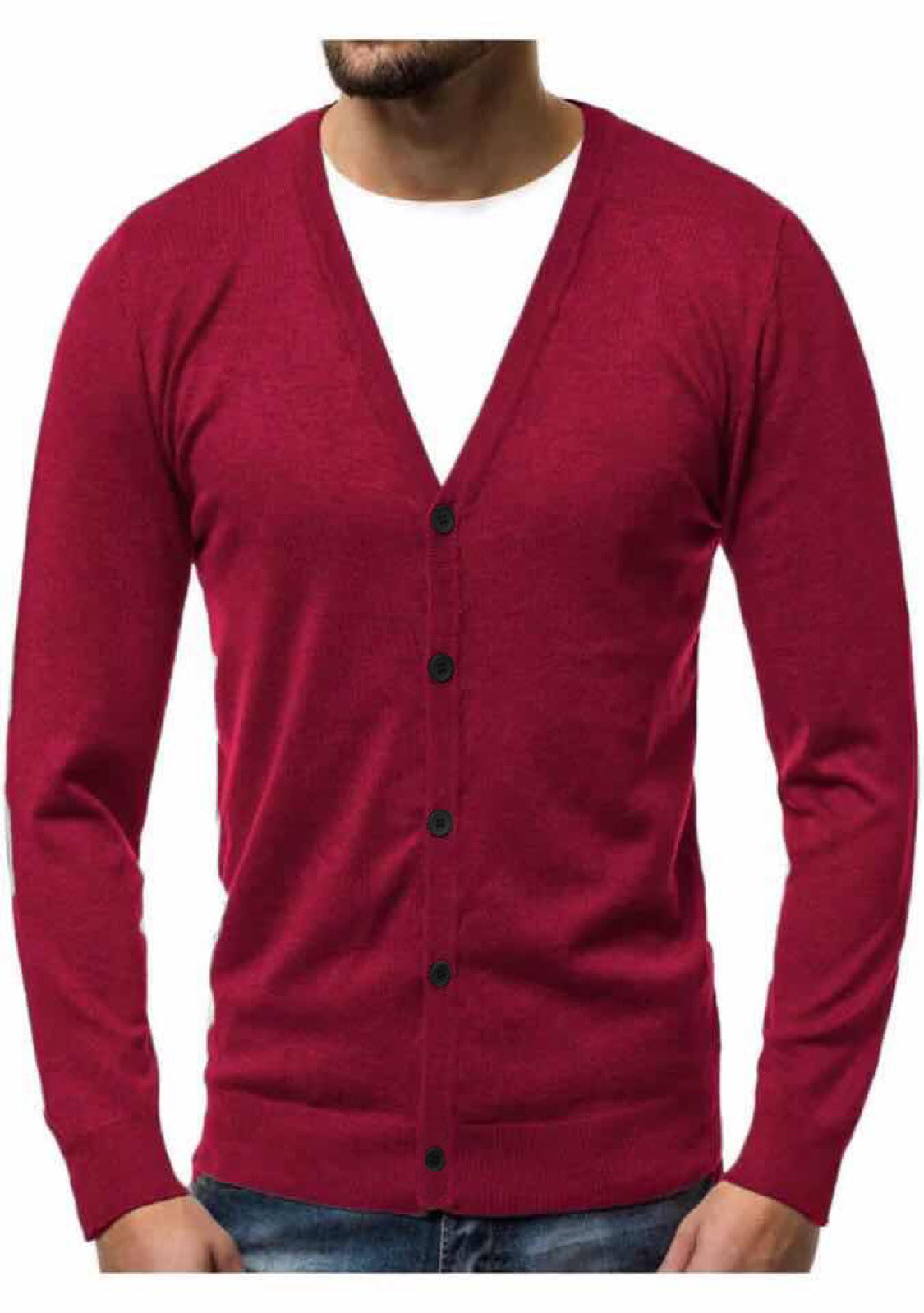 Men's Casual Loose V-Neck Fashion Sweater