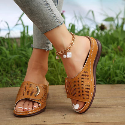 Summer New Retro Wedge Slippers for Women