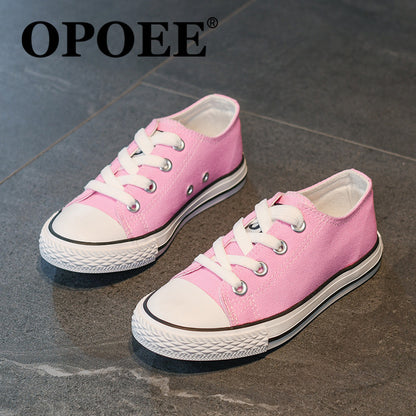 Lace-Up White Shoes for Kids
