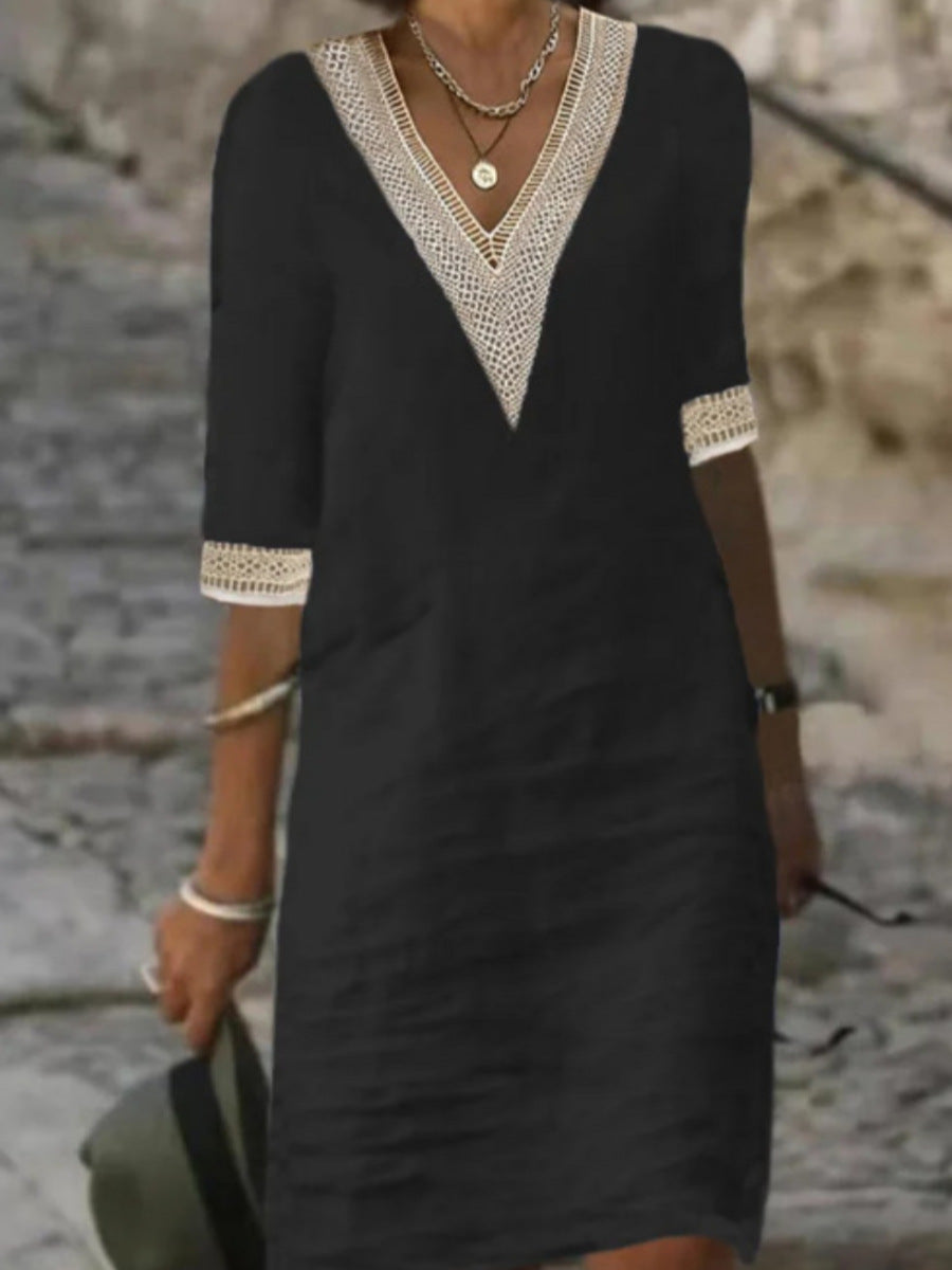 YZ1224 Women's Casual Loose Dress