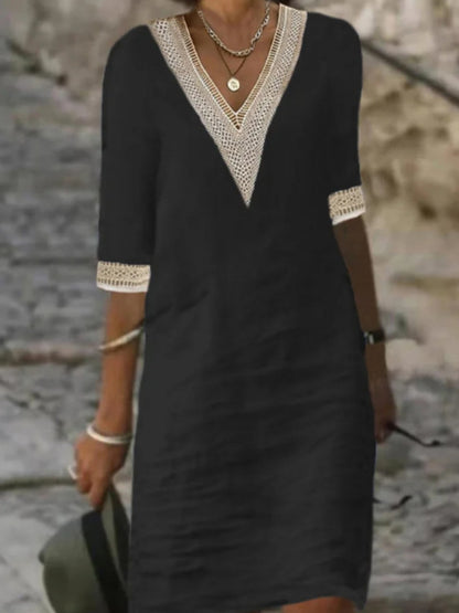 YZ1224 Women's Casual Loose Dress