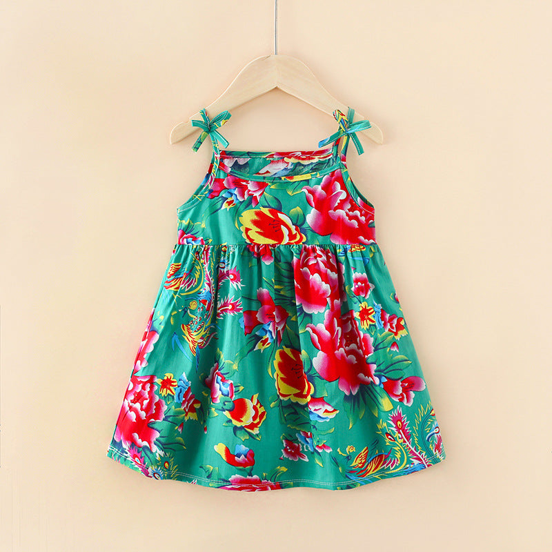 Girls' Floral Princess Dress