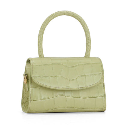 Fashionable Crocodile Pattern Leather Handbag