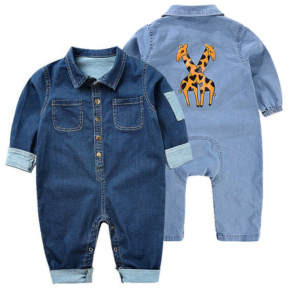 Winter Cute Baby Boy Hooded Romper Outfit 0-24M