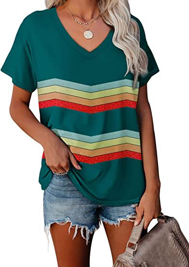 Plus Size Women's Casual V-Neck T-Shirt