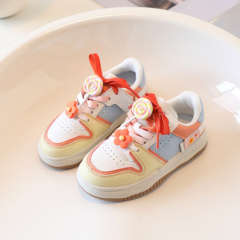 Color Matching Kids' Casual Board Shoes