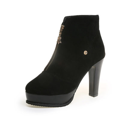 New Women's Korean Style High Heel Knee-High Boots