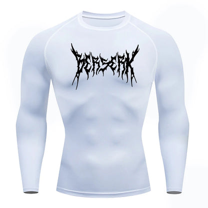 Men Athletic Quick Dry Compression Berserk Print T-shirts Tees