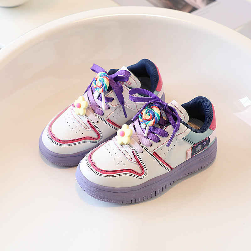 Color Matching Kids' Casual Board Shoes