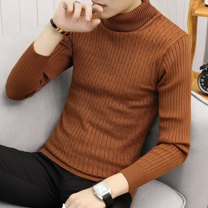 Slim-fit High Neck Sweater for Men