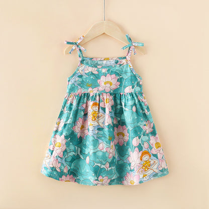Girls' Floral Princess Dress