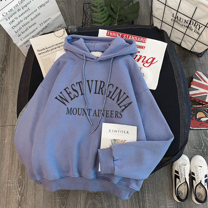 Women's Plus Size Hooded Velvet Padded Sweater