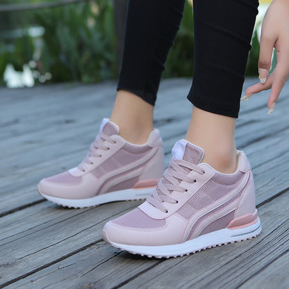 Breathable Height-Increasing Women's Sports Shoes