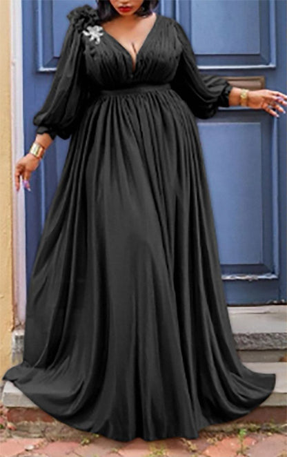 Commuter Plus Size Women's Dress - European & American Style