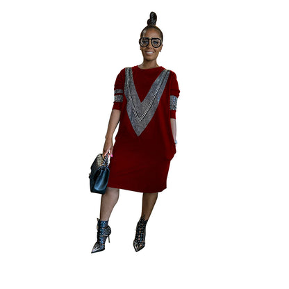 YZ1224 Women's Casual Loose Dress