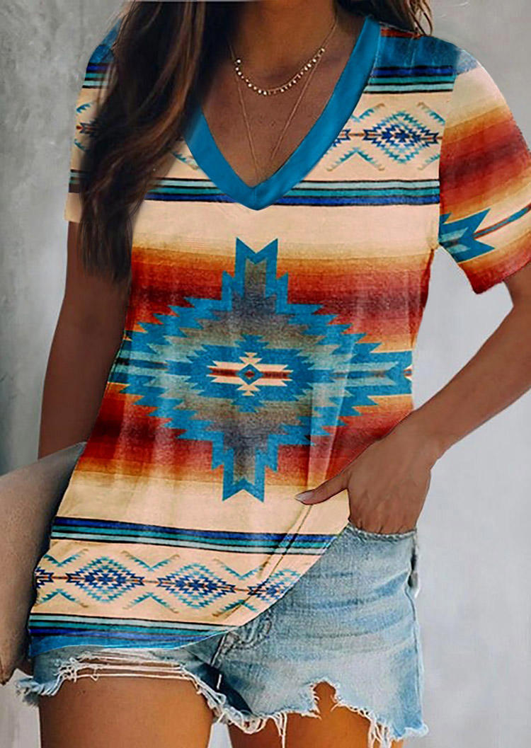 Plus Size Women's Casual V-Neck T-Shirt