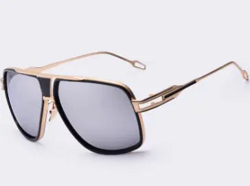 Metallic Retro Sunglasses for Street Style Fashion