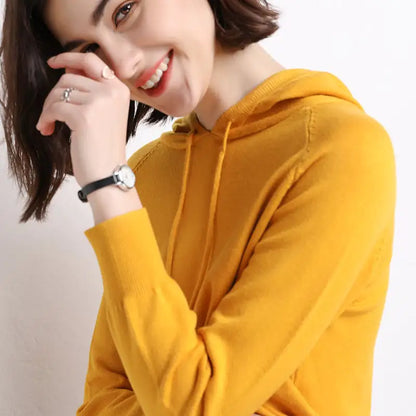Hooded Thin Sweater for Women