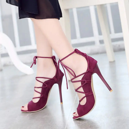 Roman High Heel Peep Toe Sandals