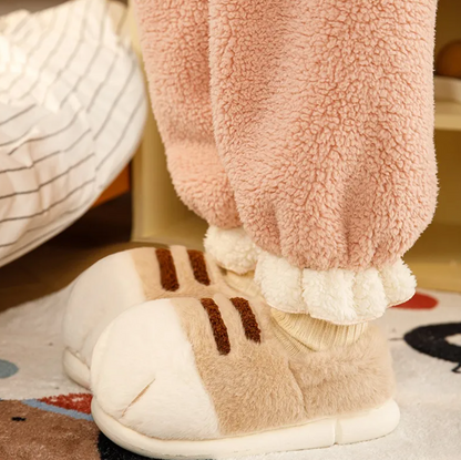 Cozy Velvet Lined Warm Slippers