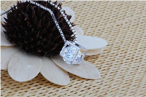 925 Silver Love Cube Pendant