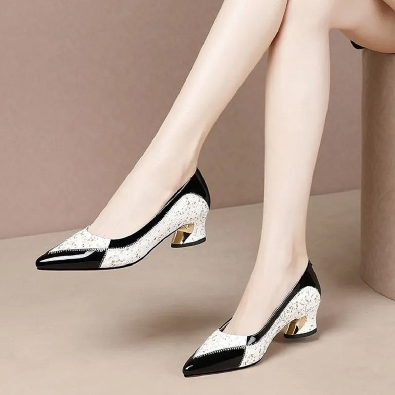 High-Quality PU Leather Slip-On Pumps for Women