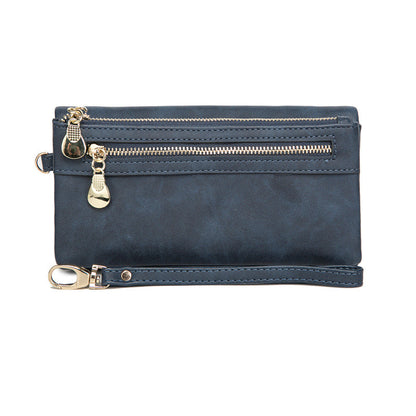 New PU Korean Retro Long Handbag for Women