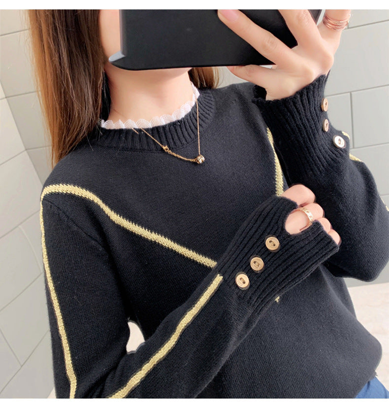 Women's Loose Knit Sweater for Fashion