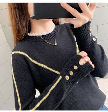 Women's Loose Knit Sweater for Fashion