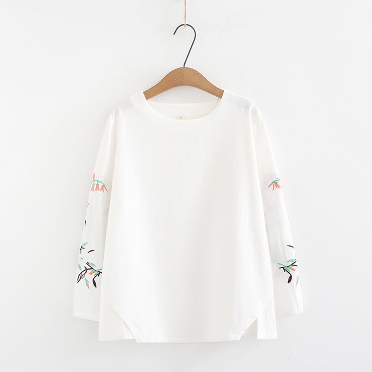 Long Sleeve Loose Bottoming Shirt for Middle-Aged Women