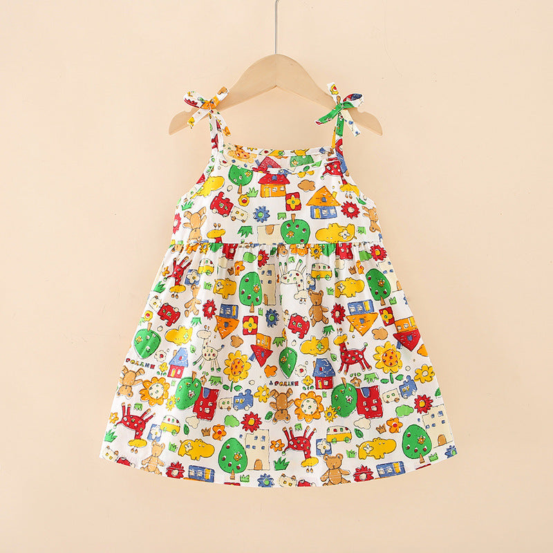 Girls' Floral Princess Dress