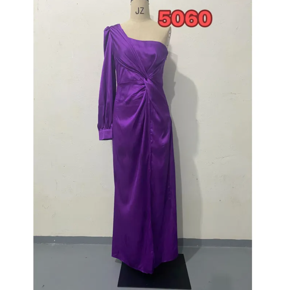 Elegant Waist-Tie Slim Fit Maxi Dress