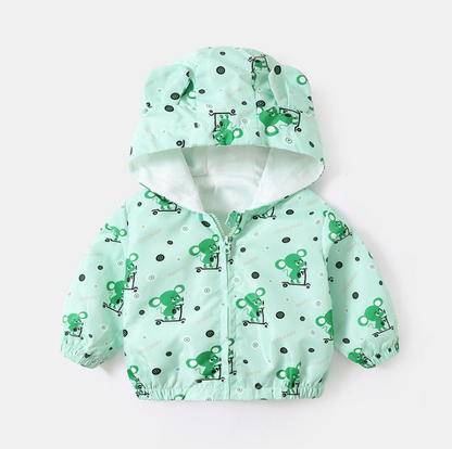 Cartoon Fleece Baby Jacket for Boys  Fall/Winter Wear