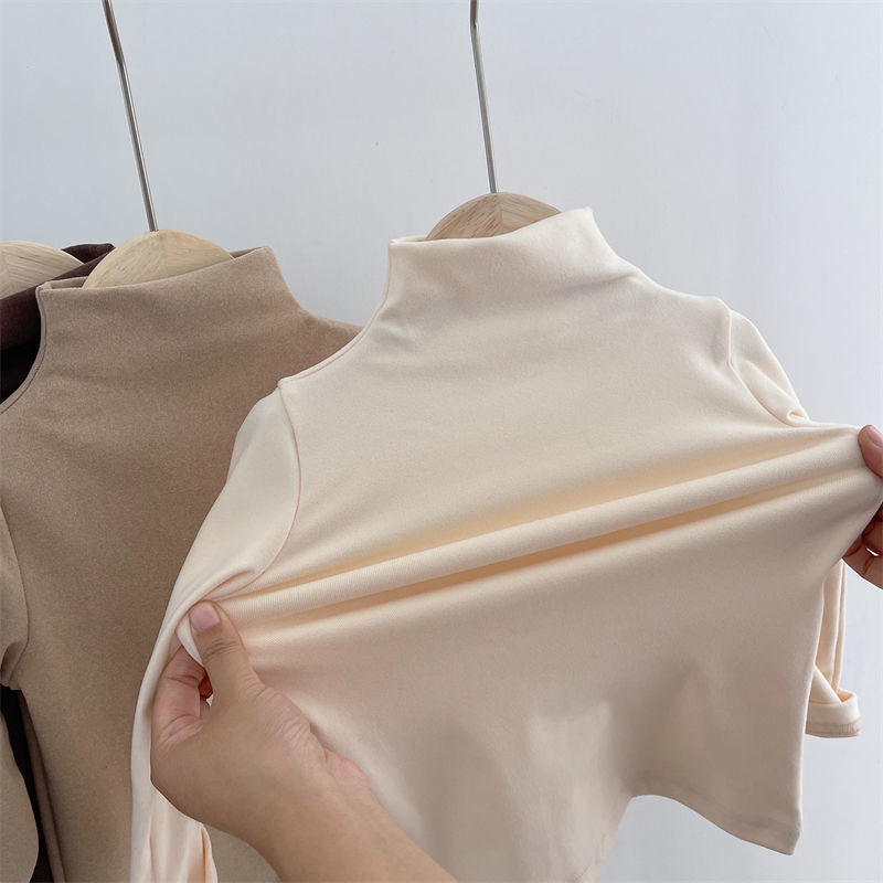 Turtleneck Fleece T-Shirts for Autumn & Winter