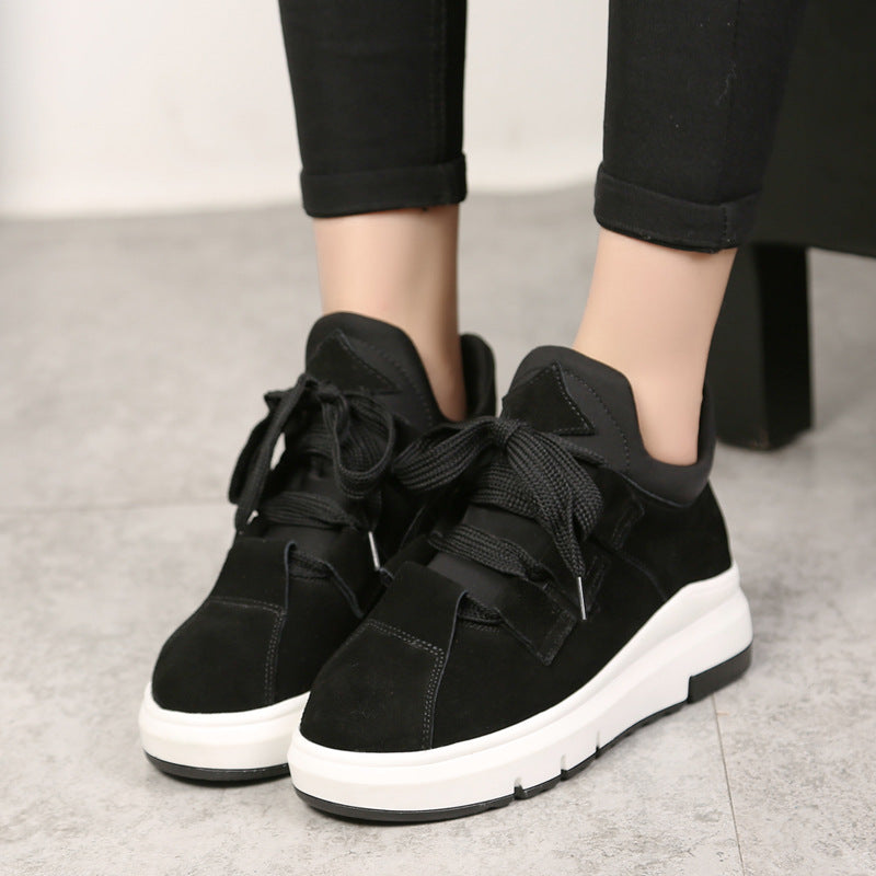 Casual Shoes, Plush Sports Shoes, Thick Sole