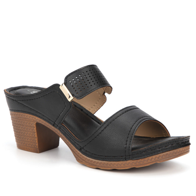 Comfortable Women's High-Heeled Sandals for Summer