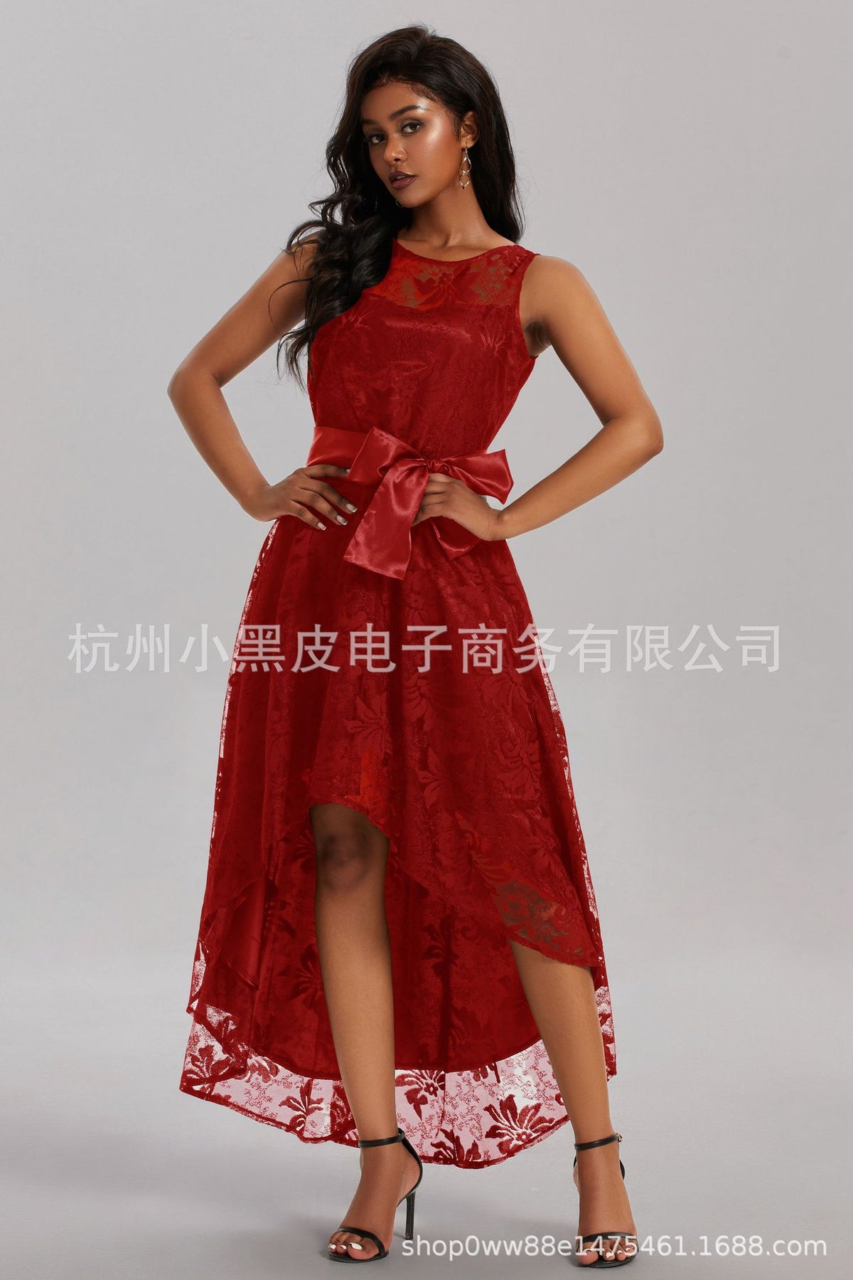 Elegant Tropical Plus Size Dress