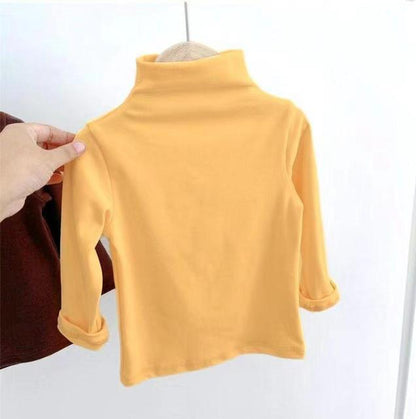 Turtleneck Fleece T-Shirts for Autumn & Winter