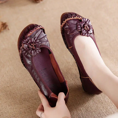 Women's High-Quality Leather Oxford Casual Flats