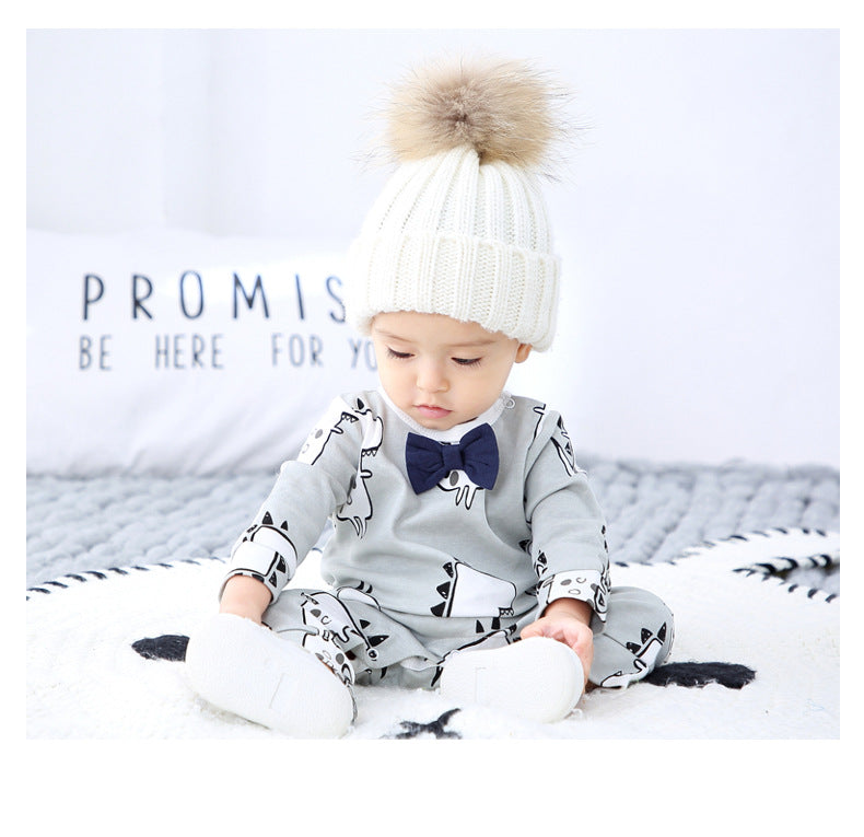 Baby Boy Spring Jumpsuit with Long Sleeves Set
